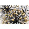 Image 4 : (3) Black and Gold Spiked Metal Decor