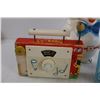 Image 3 : Vintage Toys (Fisher Price Radio, Blow Mold Piggy, Bank, Iron, Glasses with Cartoons, C.B. Bears The