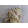 Image 9 : Chalkware Cherub, Mini Vase, (2) Brass Cherub Candlesticks