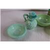 Image 3 : Jadeite Pitcher and Bowl, (2) Jadeite Fire King Bowls