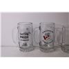 Image 3 : (4) Glass Beer Steins