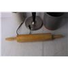 Image 2 : Paper Towel Holder, Rolling Pin, Misc.