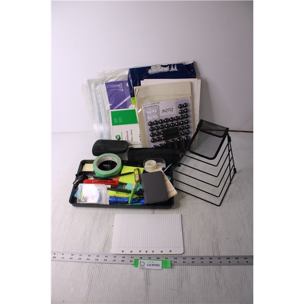 Office Supplies -Paper, Clips, Organizer