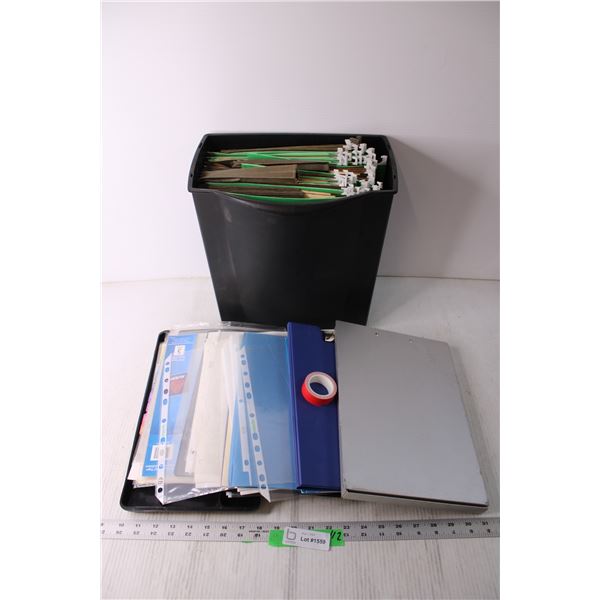 File Folders and Misc. Office Supplies