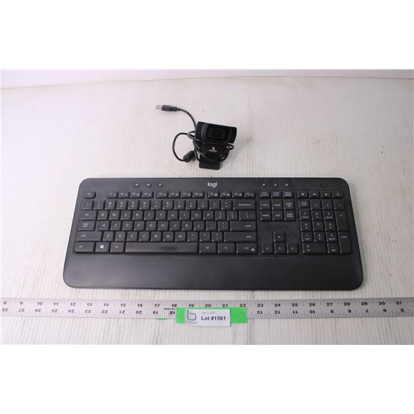 Keyboard and Webcam