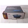 Image 3 : Master Chef 4.3L Blue Cast Iron Dutch Oven (NIB)