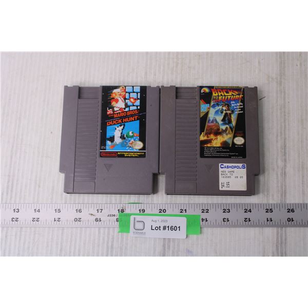 NES Super Mario Bros and Duck Hunt, Back to the Future Games