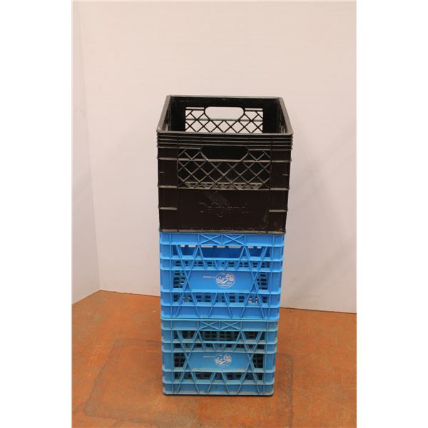 *(3) Plastic Milk Crates