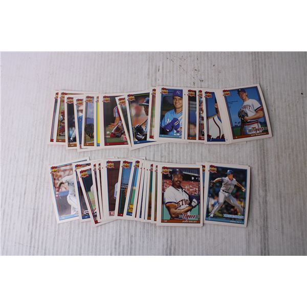 Set of 1991 Topps Baseball Cards