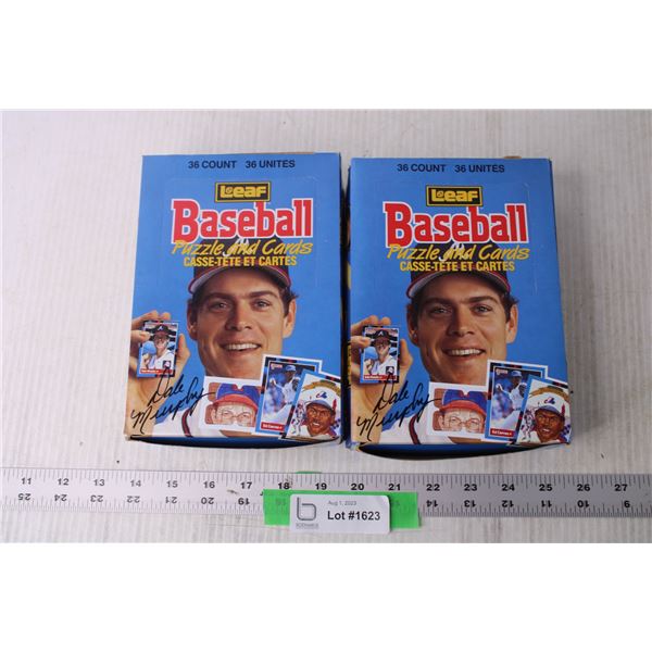 (2) Boxes of Leaf Baseball Trading Cards (NIB)