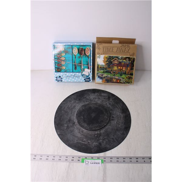 (2) Puzzles- Complete and Drum Cymbal Accessory