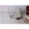 Image 3 : Assorted Items - Glasses, Salt and Pepper Shakers, Plates