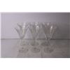 Image 2 : (6) Crystal Stemmed Glasses