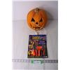 Image 1 : Halloween Light Up Pumpkin (working) and Carving Kit