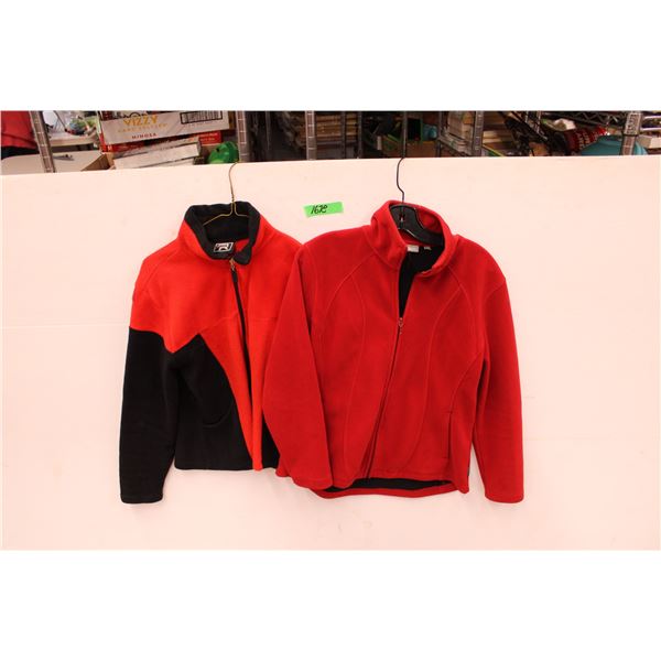 (2) Women's Fleece Jackets - Size Medium and Large