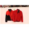 Image 1 : (2) Women's Fleece Jackets - Size Medium and Large