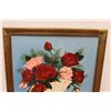 Image 2 : *Rose in Vase Painting (Frame Not Attached Well) (23" x 27")