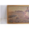 Image 2 : Two Women on a Farm Print (28 1/2" x 17") (Back is Torn)