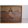 Image 3 : Two Women on a Farm Print (28 1/2" x 17") (Back is Torn)