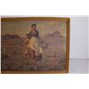 Image 3 : Two Women on a Farm Print (28 1/2" x 17") (Back is Torn)