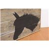 Image 3 : *Wooden Decorative Horse Sign (16" x 41")