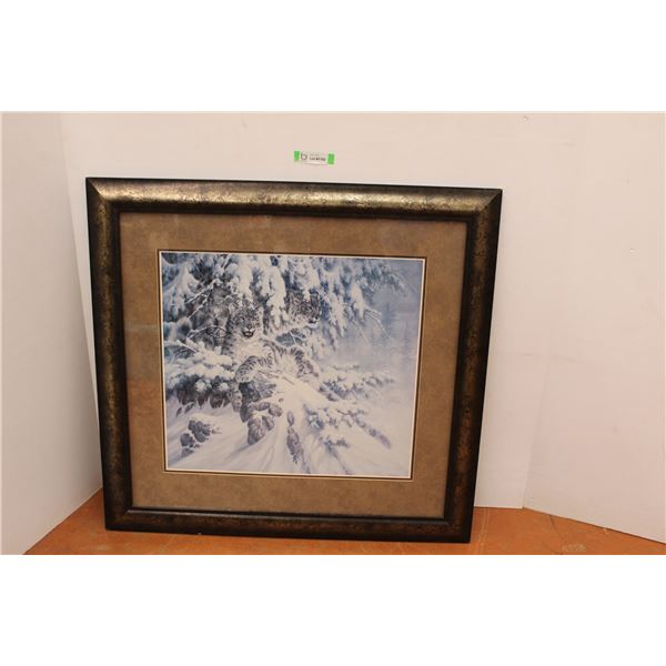 *Framed Snow Leopards (38  x 38 )