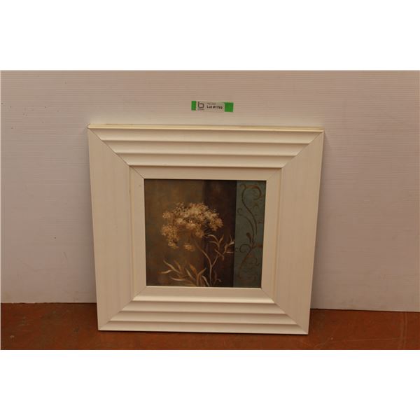 *Framed Floral Picture (22  x 22 )