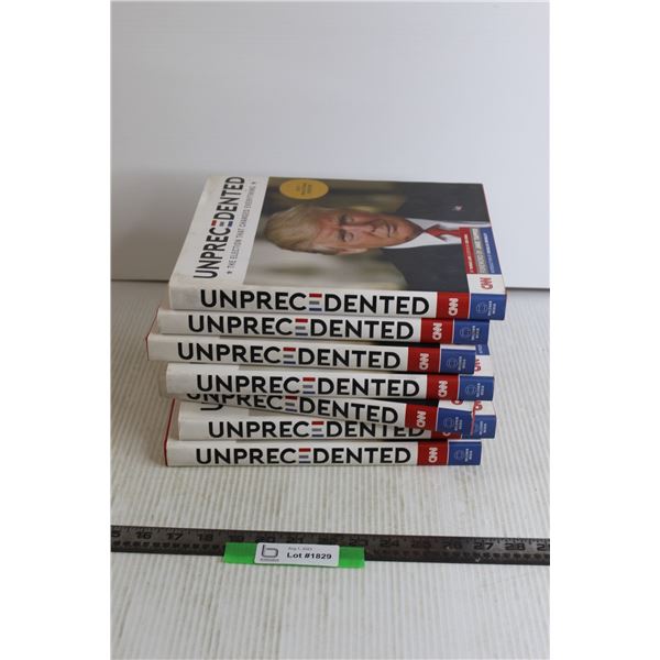 (7) Unprecedented: The Election That Changed Everything: 2017 Inaugural Edition Books (Some Scratche