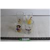Image 1 : (2) Disney Princesses Snow White Drinking Glasses, (2) Beauty and the Beast Drinking Glasses