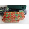 Image 2 : (3) Toque Packs (1 Opened), City of Saskatoon Blanket, Christmas Wrapped Boxes