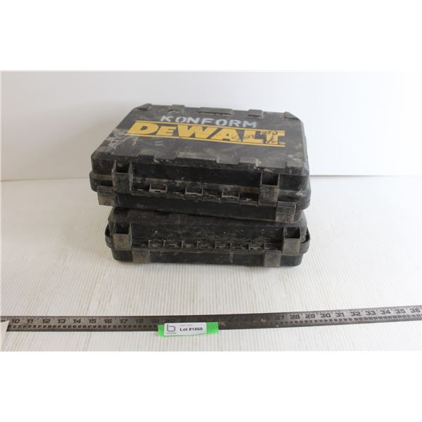 (2) Konform DeWalt Empty Cases