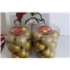 Image 2 : (2 Packs) Christmas Ornaments, (2) Wine Bottle Boxes, Christmas Window Decoration