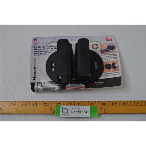 Heavy Metal Padlock Protector Heavy Hasp & Handle