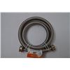 Image 2 : (2) Braided Stainless Steel Raccord Flexible 3/4" x 3/4" Hose 60"