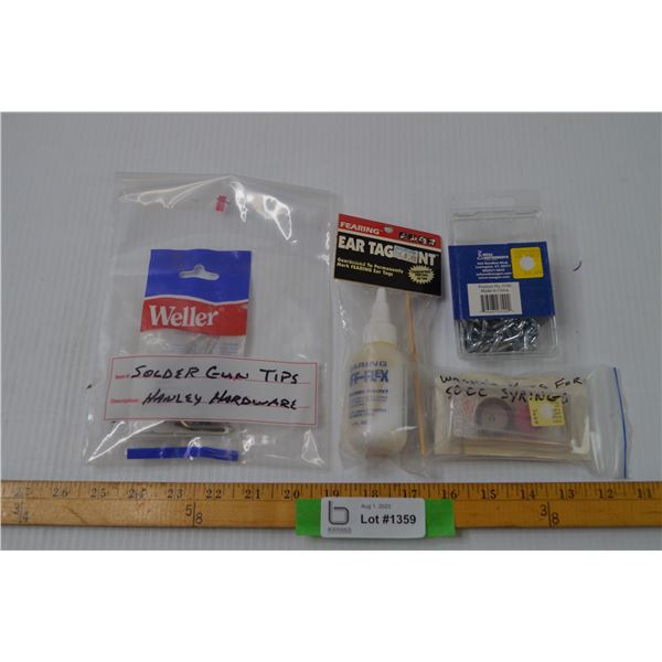 Solder Gun Tips + Ear tag Paint + Misc. (Sealed)