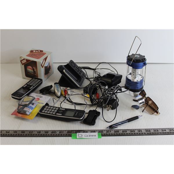 Misc. Home Phones, Cords, Medicine Bottle Magnifier