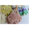 Image 2 : (3) Dolls with Crocheted Skirts
