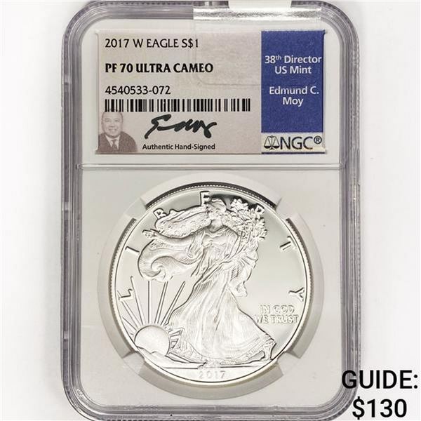 2017-W A.S.E. Signed Edmund Moy NGC PF70 UC