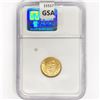Image 2 : 1900 Denmark .1296oz Gold 10 Kroner NGC MS63