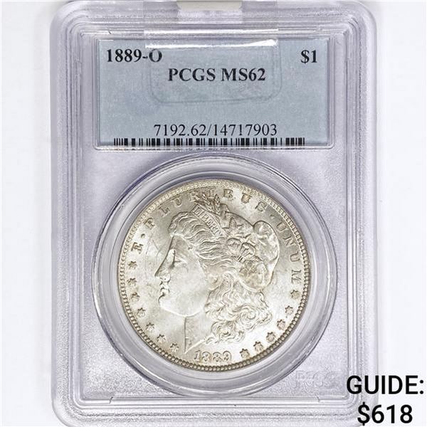 1889-O Morgan Silver Dollar PCGS MS62