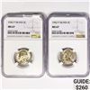 Image 1 : 1942-P Set (2) Jefferson 2 5c NGC