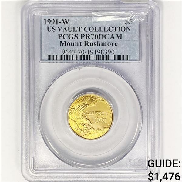 1991-W PCGS PR70 DCAM US Vault Coll