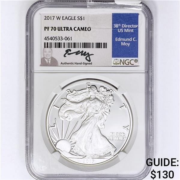 2017-W A.S.E. Signed Edmund Moy NGC PF70 UC
