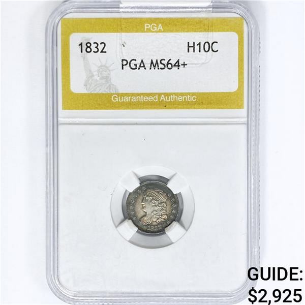 1832 Capped Bust Half Dime PGA MS64+