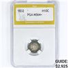 Image 1 : 1832 Capped Bust Half Dime PGA MS64+
