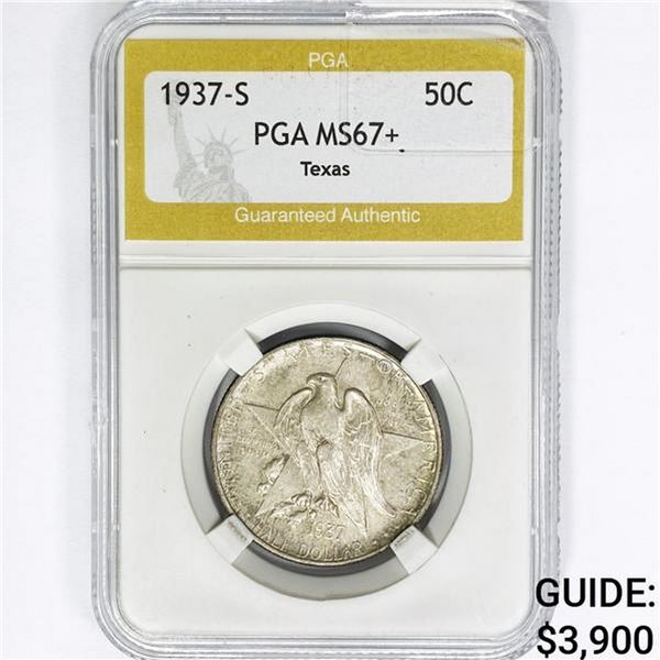 1937-S Texas Half Dollar PGA MS67+