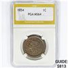 Image 1 : 1854 Large Cent PGA MS64
