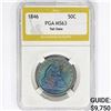 Image 1 : 1846 Seated Liberty Dollar PGA MS63 Tall Date