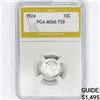 Image 1 : 1924 Mercury Silver Dime PGA MS66 FSB
