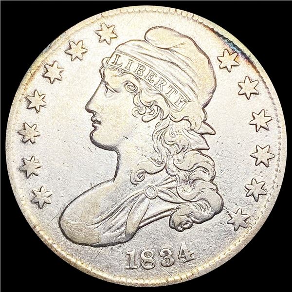 1834 Capped Bust Half Dollar NEARLY UNCIRCULATED